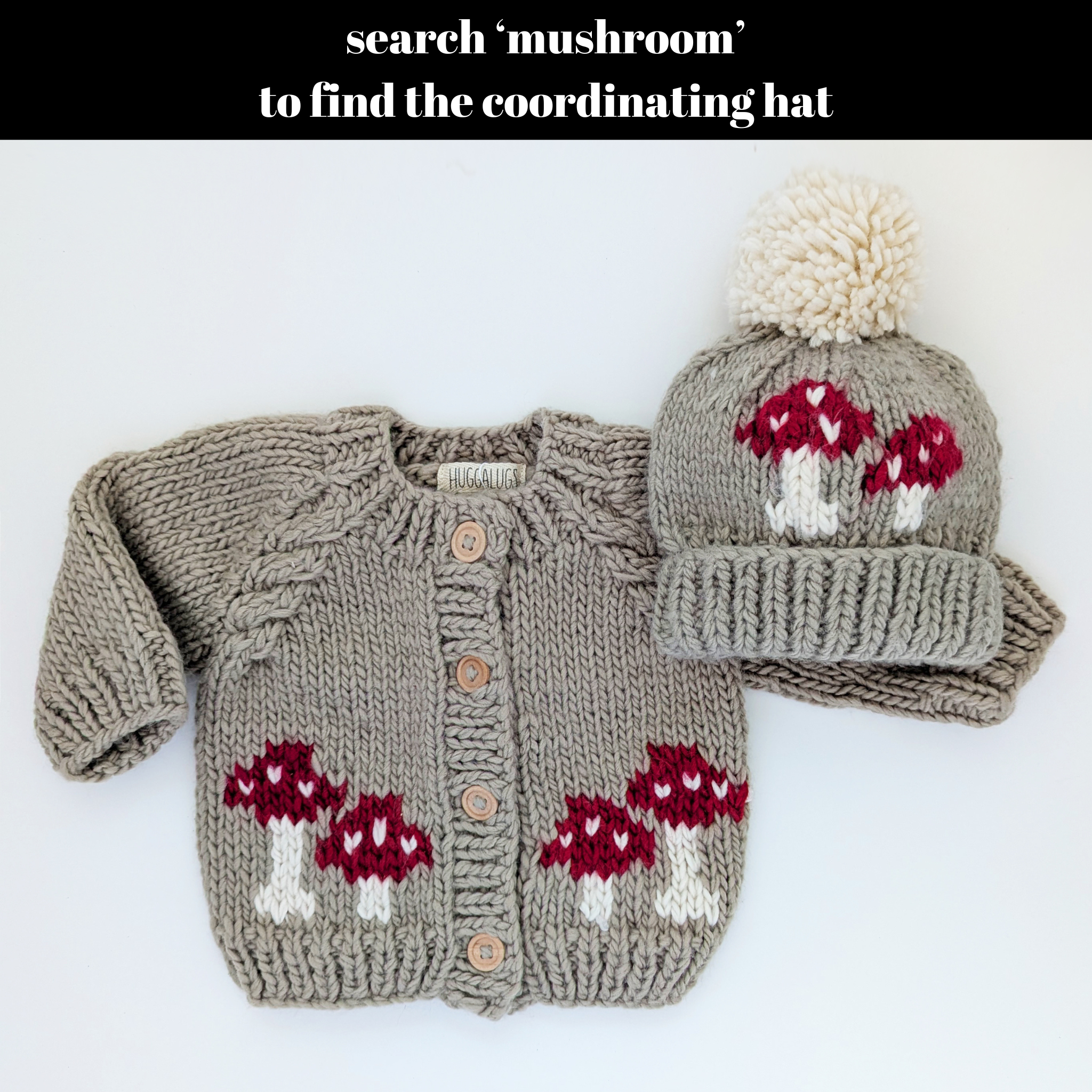 Mushroom Pebble Cardigan