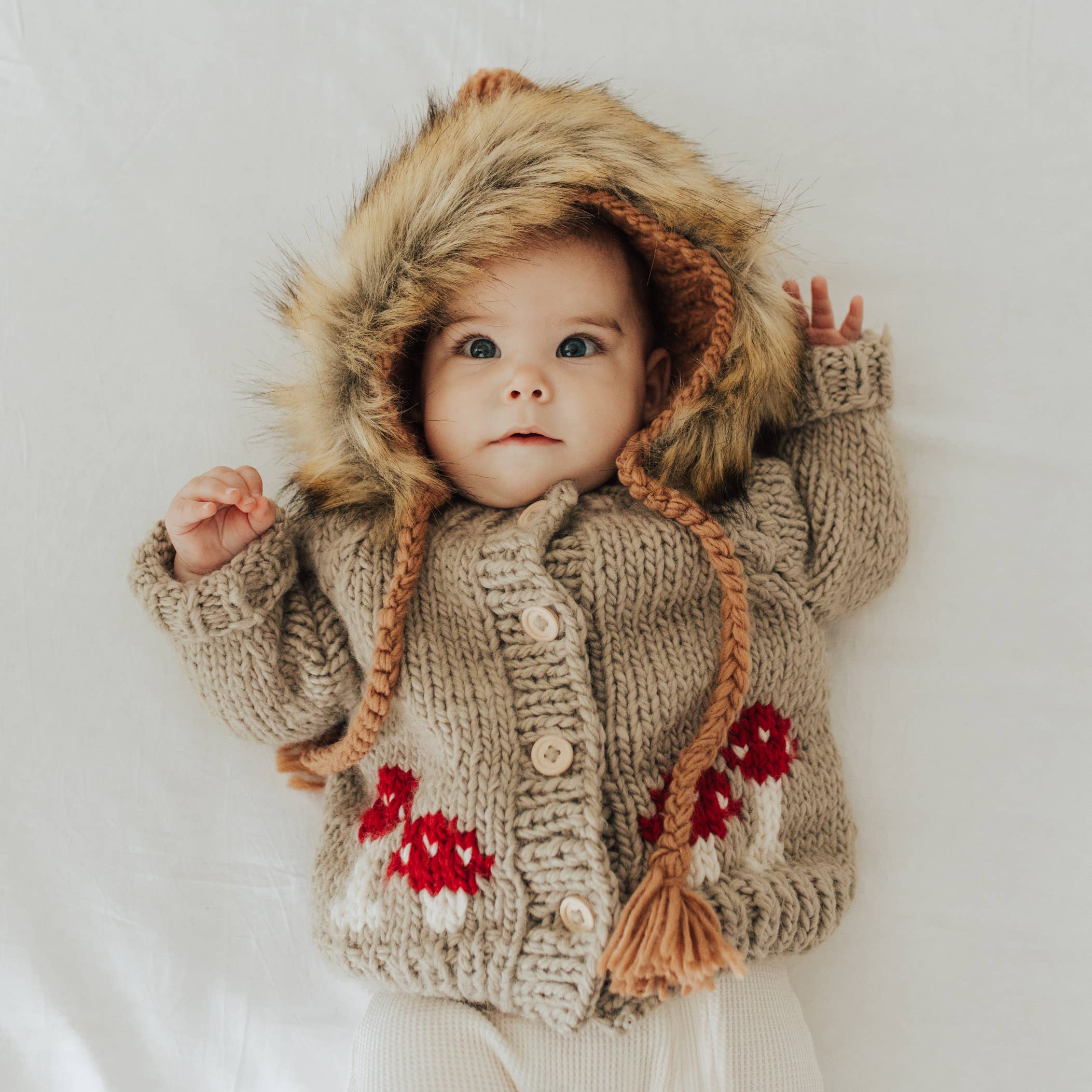 Mushroom Pebble Cardigan