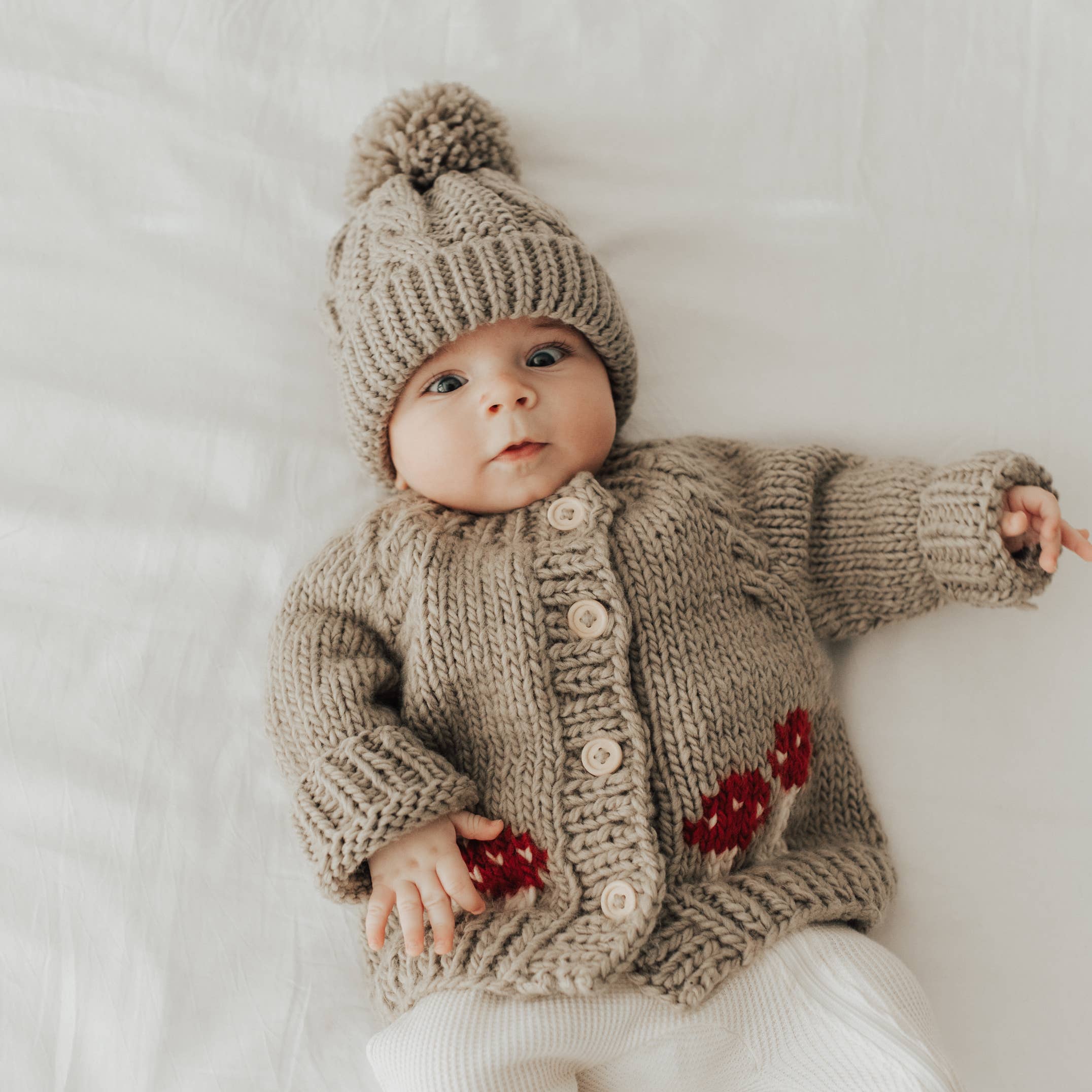 Mushroom Pebble Cardigan