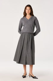Bowie Heather V-Neck Sweater