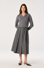 Bowie Heather V-Neck Sweater