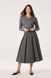 Bowie Heather V-Neck Sweater