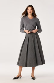 Bowie Heather V-Neck Sweater