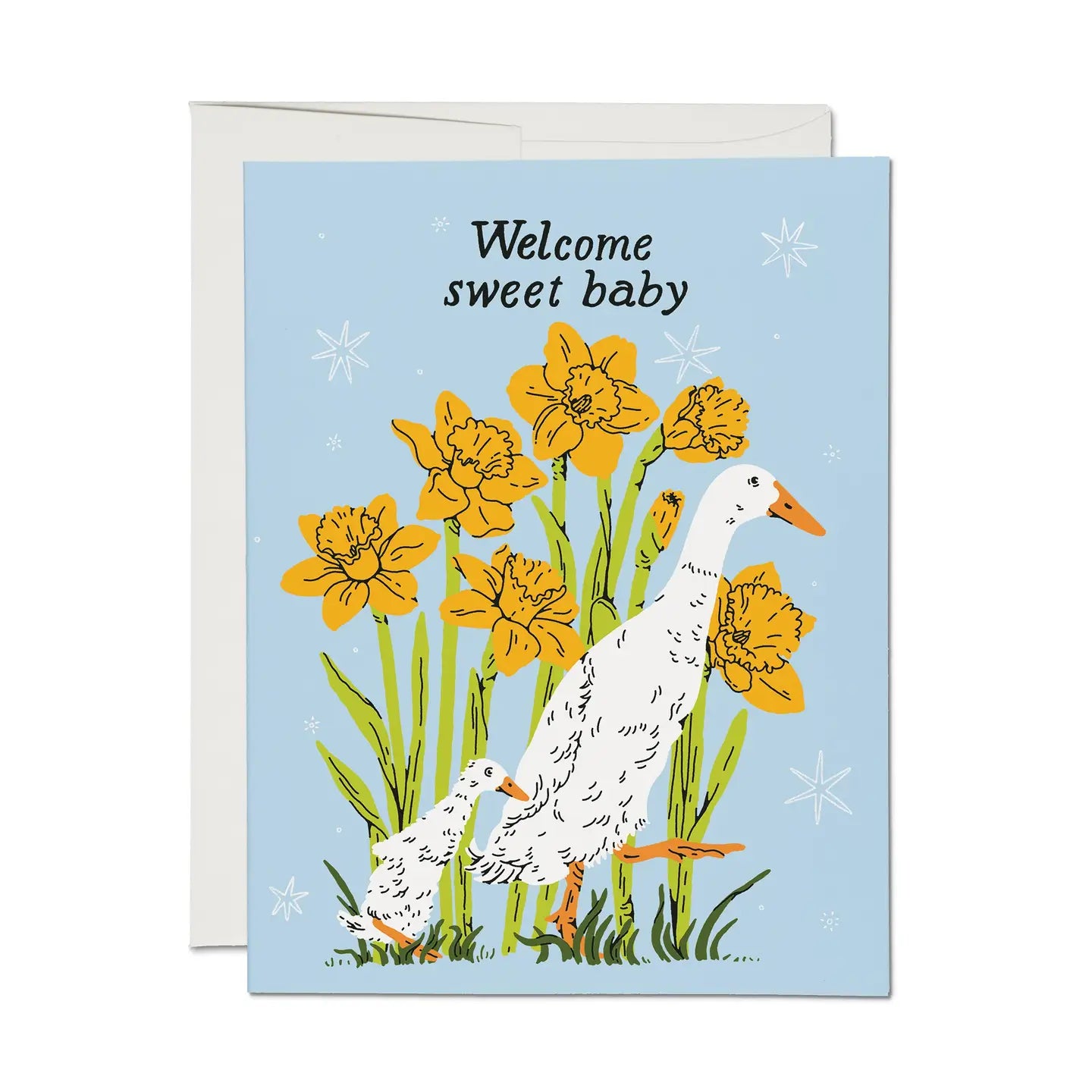Baby Goose Greeting Card