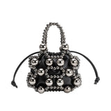 Bobby Black Vegan Leather Top Handle Bag
