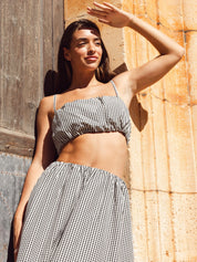 Gingham Crop Tank