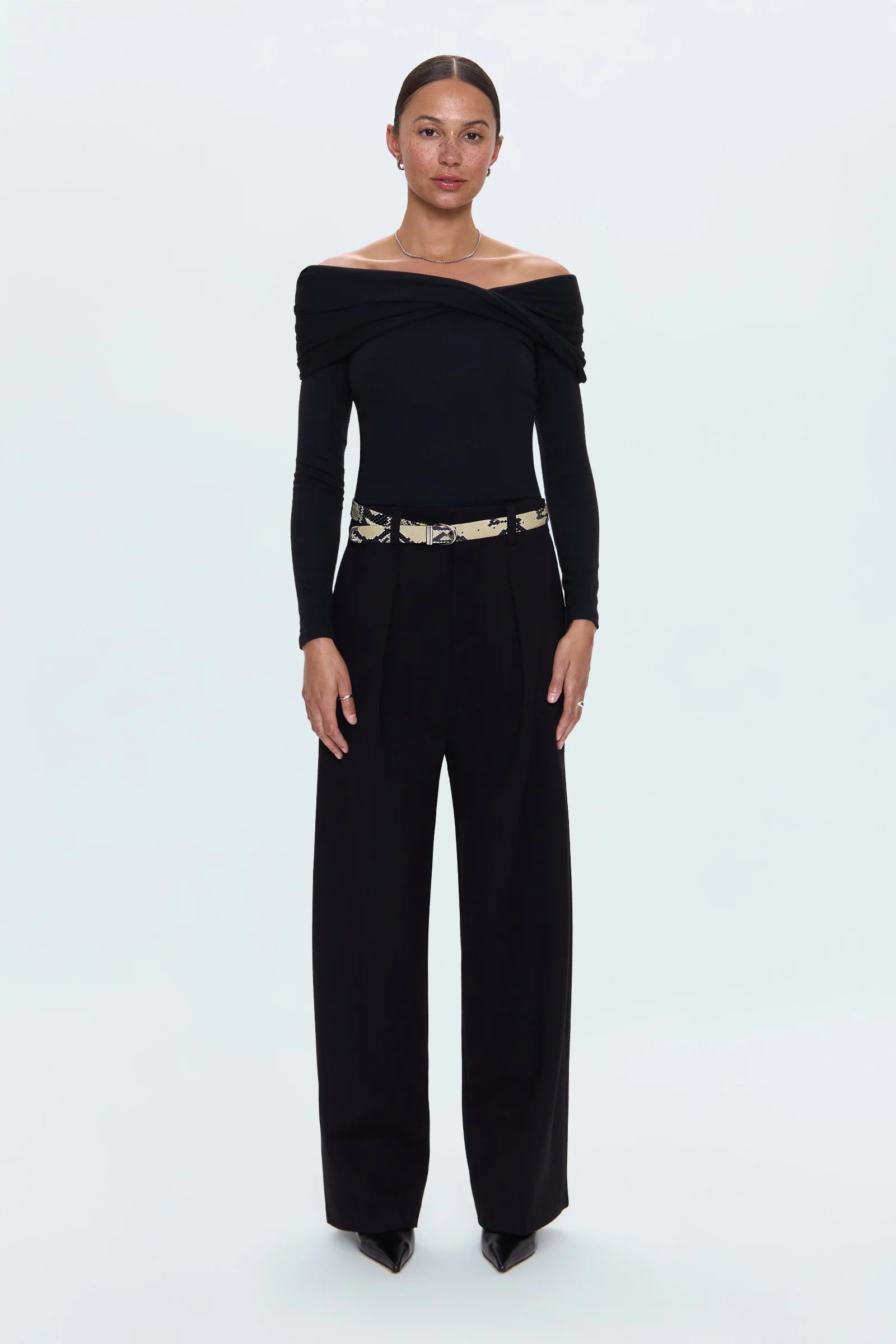 Eden Pleated Ponte Trouser