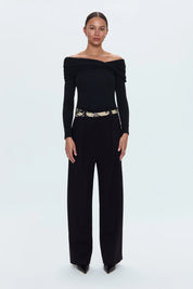 Eden Pleated Ponte Trouser