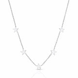 5 Star Necklace - Silver