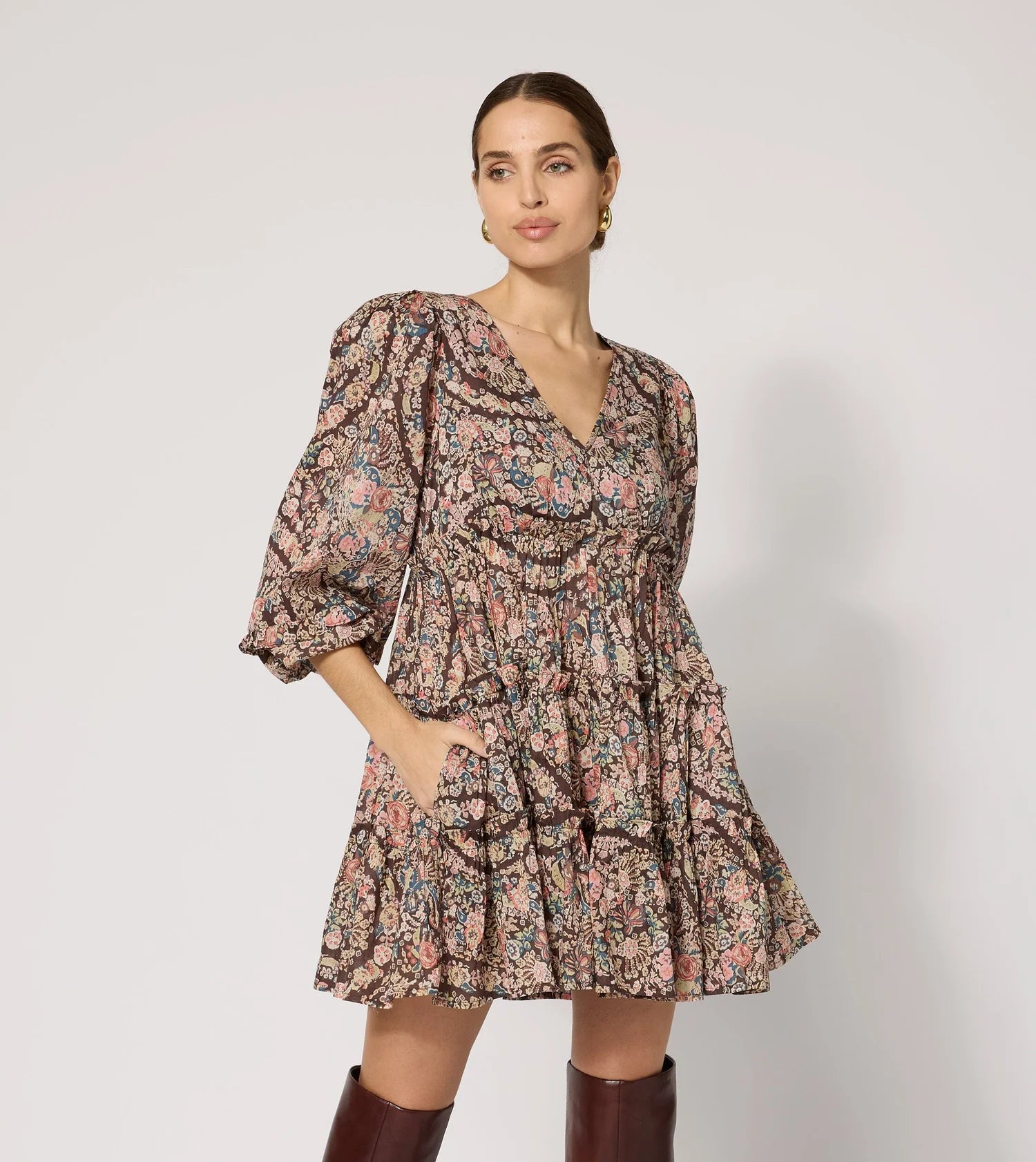 free people francesca mini dress Francesca Floral Mini Dress