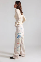 Printed Straight Leg