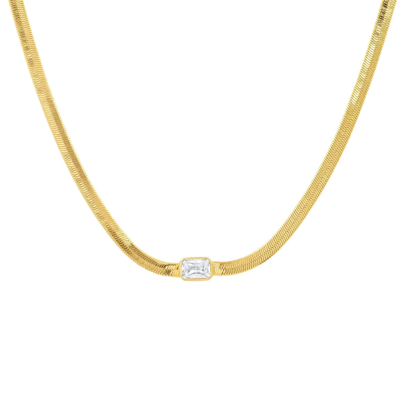 Snake chain with stone