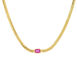 Snake chain with stone