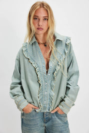 Tattered and Ruffled Top
